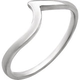 14K White Band for 4mm Round Ring