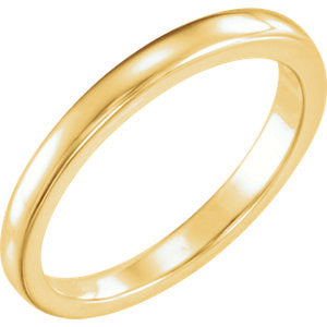 14K Yellow Solstice Solitaire&#174; #7=.40-.65 CT Tapered Bombé Band