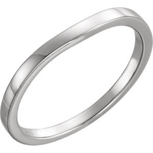 14K White Band #1