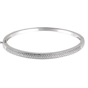 14K Yellow 1 CTW Diamond Pave' Bracelet