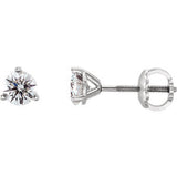 14K White 1/2 CTW Diamond Earrings