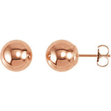 14K Yellow 3mm Ball Earrings