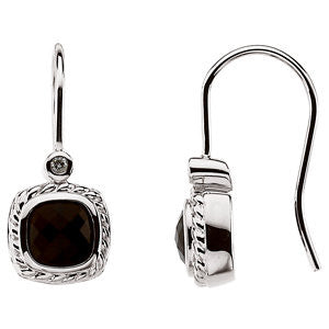 Onyx & Diamond Earrings