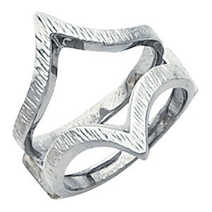 14K White Ring Guard