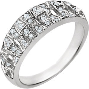 14K White 1-4 CTW Diamond Ring