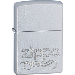 Zippo® Scroll Satin Chrome&trade; Lighter