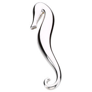 Sterling Silver Sea Horse Brooch - Pendant