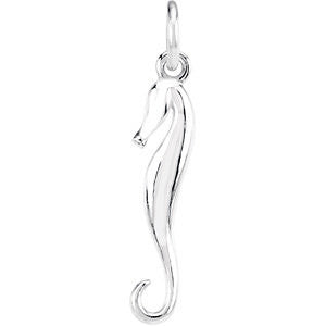 Sterling Silver Sea Horse Dangle-Left