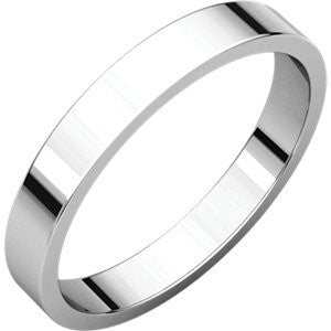 Continuum Sterling Silver 3mm Flat Band