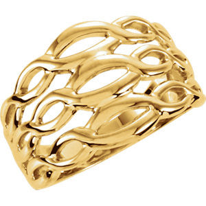 14K Yellow Freeform Ring