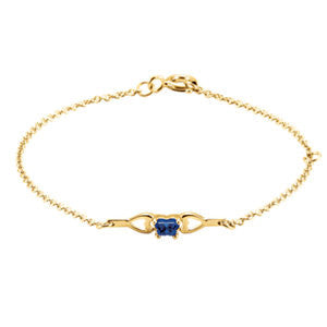 14K Yellow September Birthstone Bracelet