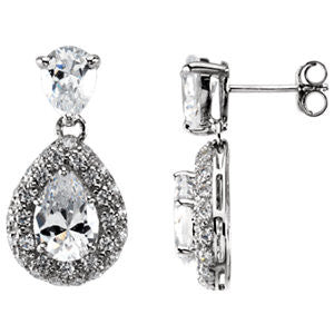 Sterling Silver Cubic Zirconia Earrings