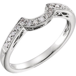 14K White 1-5 CTW Diamond Band