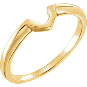 14K Yellow 1.00 CT Band for Solitaire Mounting