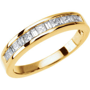 14K Yellow 1-2 CTW Diamond Anniversary Band