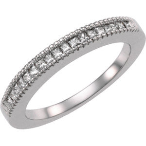 14K White 1-4 CTW Diamond Anniversary Band