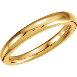 18K Yellow 3.5mm Fancy Tapered Band