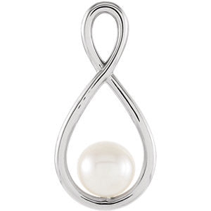 14K Yellow 5.5-6mm Freshwater Cultured Pearl Pendant