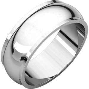 10K White 7mm Half Round Edge Band