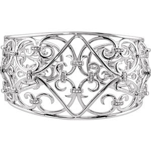 Filigree Scroll Cuff Bracelet