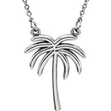 14K Yellow Palm Tree 16" Necklace