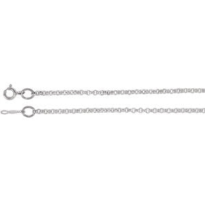 Sterling Silver 2mm Rolo 18" Chain