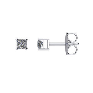 14K White 1-4 CTW Diamond Earrings