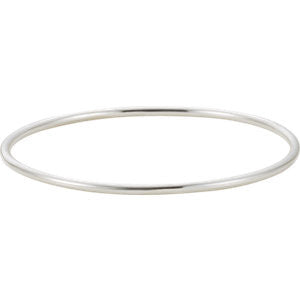 Sterling Silver 2.5mm Bangle Bracelet