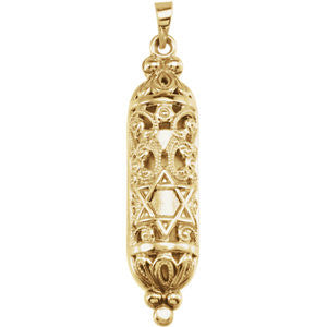 Hollow Mezuzah Pendant or Necklace