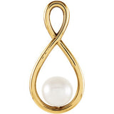 14K Yellow 5.5-6mm Freshwater Cultured Pearl Pendant