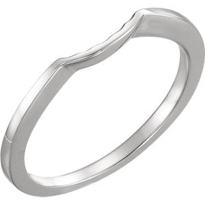 14K White 4.1mm Band