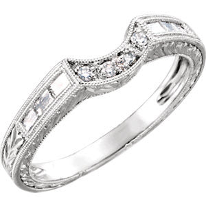 14K White 1-4 CTW Diamond Band