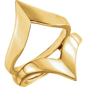 14K Yellow Metal Ring Guard