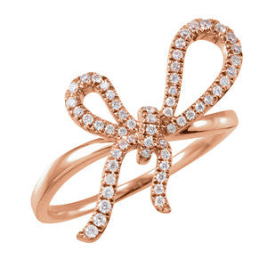 Diamond Bow Ring