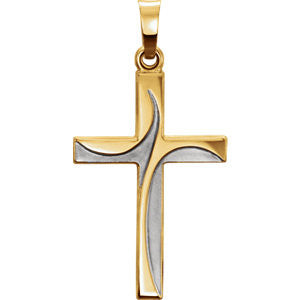 Two-Tone Cross Pendant