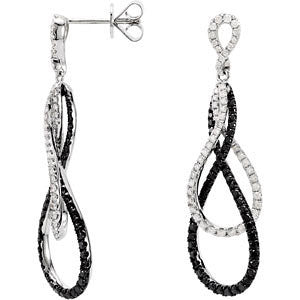 Black & White Diamond Earrings