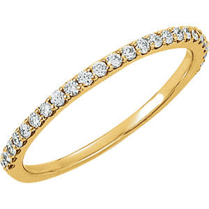 14K Yellow 1-4 CTW Diamond Band