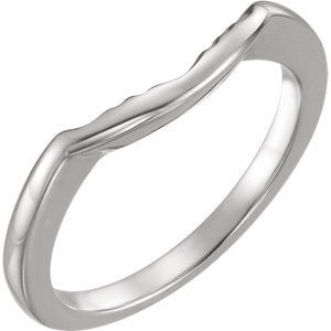 14K White 7mm Band