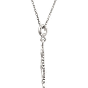 Sterling Silver Decorative Dangle 18" Necklace