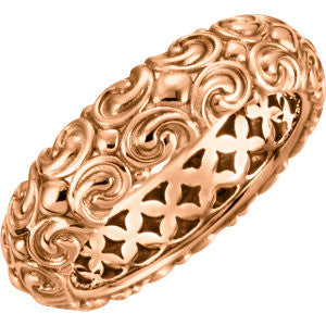 14K Rose Sculptural-Inspired Ring