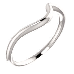 14K White Band for 5.8mm Round Ring