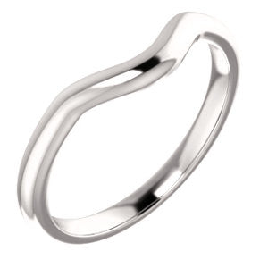 18K Rose Band for 7mm Round Ring