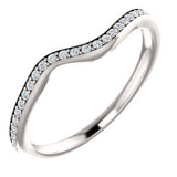 14K White 1/5 CTW Diamond Band