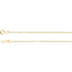 14K Yellow 1.5mm Cable 16" Chain