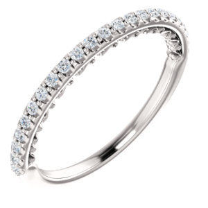 Platinum 1/4 CTW Diamond Anniversary Band