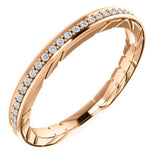 14K White 1/6CTW Diamond Anniversary Band