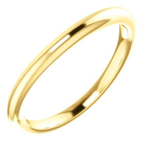 10K Yellow Band for 8.8mm Round Ring