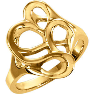 14K Yellow Freeform Ring