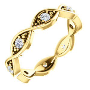 14K Yellow 1-6 CTW Diamond Infinity-Inspired Eternity Band 7