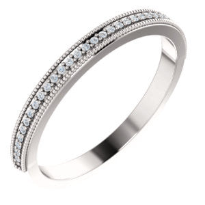 .08 CTW Diamond Milgrain Anniversary Band